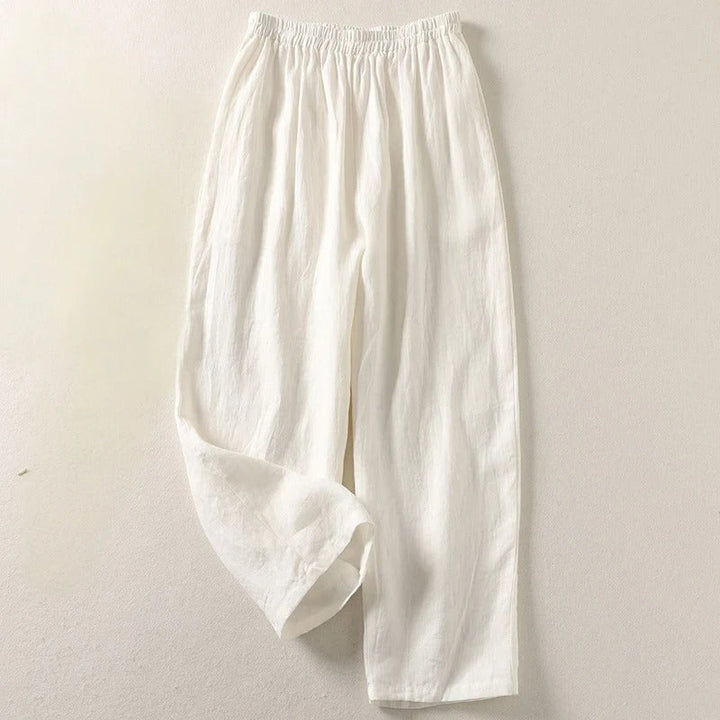 Noémie | Pantalon fluide en coton et lin