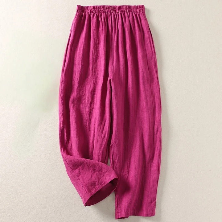 Noémie | Pantalon fluide en coton et lin