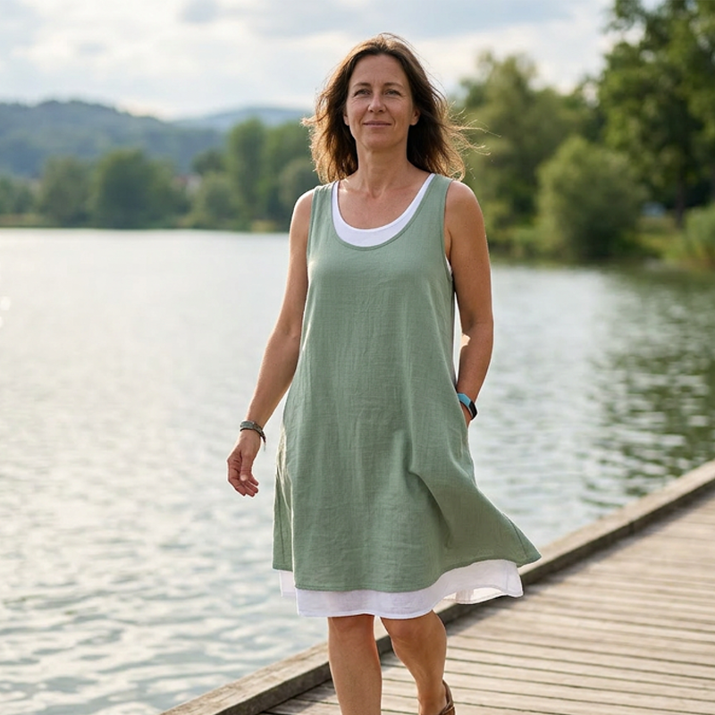 Anita | Robe débardeur deux pièces décontractée