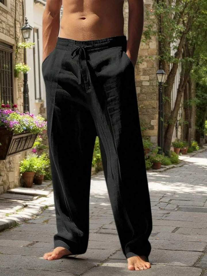 CLÉMENT | PANTALON LÉGER EN LIN AVEC CORDON