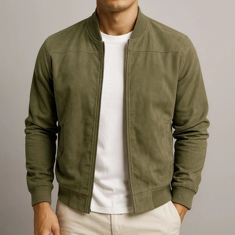 Hugo | Veste en cuir suede urbaine