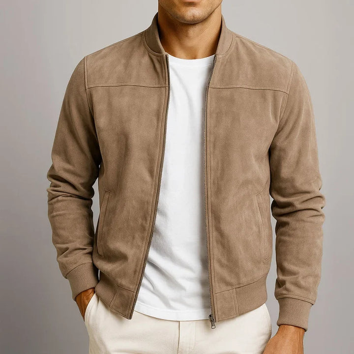 Hugo | Veste en cuir suede urbaine