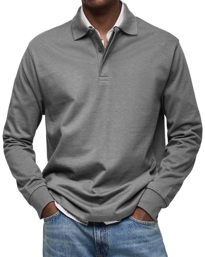 PIERRE| POLO DE LUXE À MANCHES LONGUES