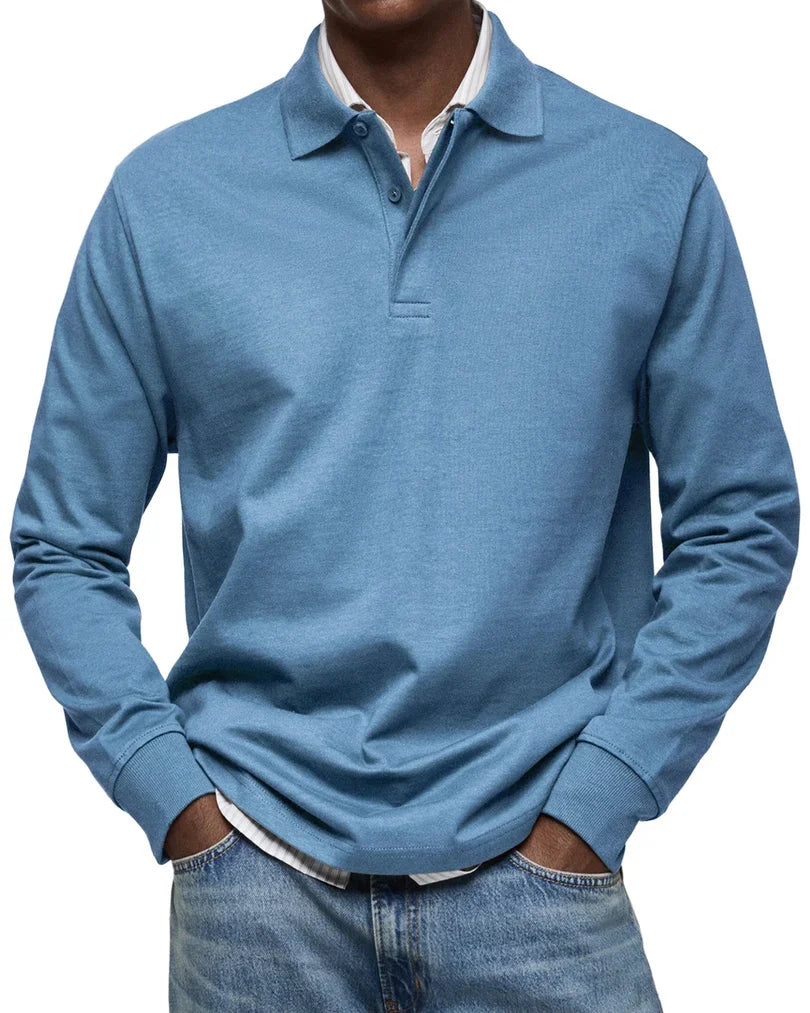 PIERRE| POLO DE LUXE À MANCHES LONGUES