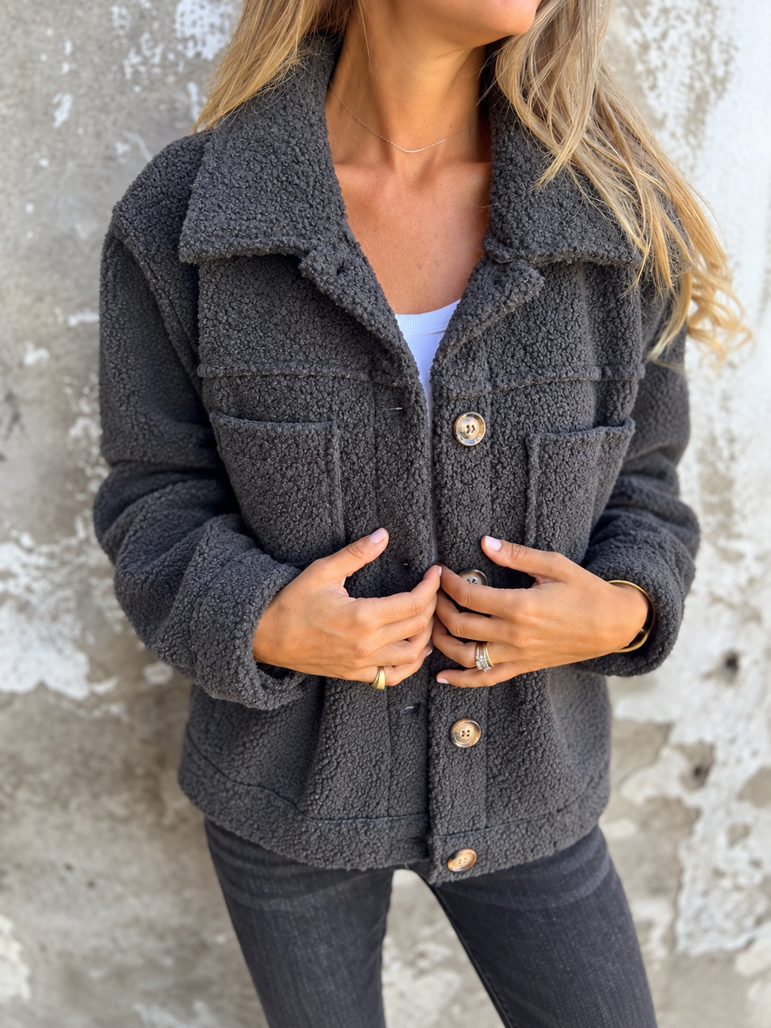Laurine | Veste Douillette en Peluche