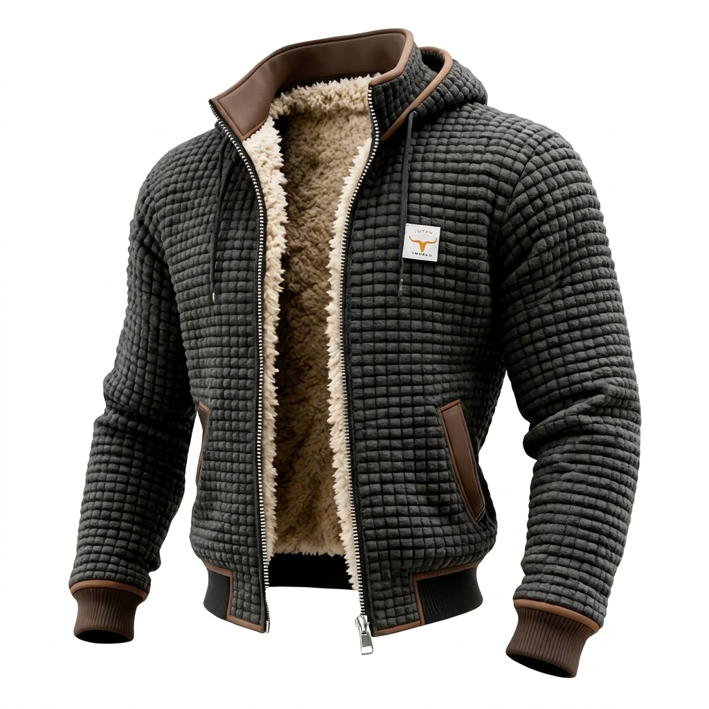 Gaspard™ | Bomber à capuche gaufré