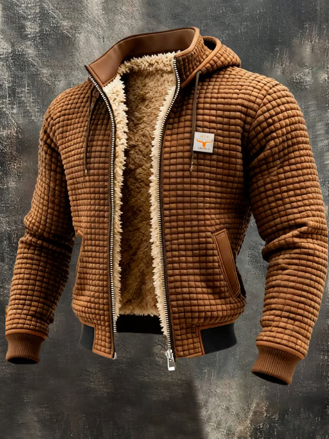 Gaspard™ | Bomber à capuche gaufré