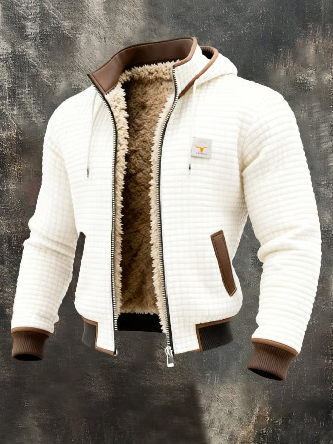 Gaspard™ | Bomber à capuche gaufré