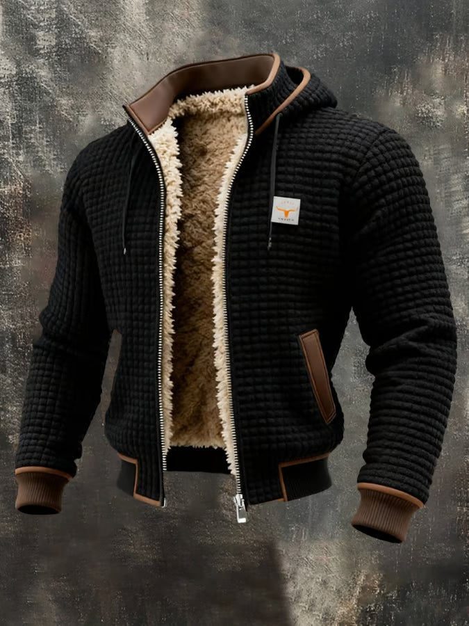 Gaspard™ | Bomber à capuche gaufré